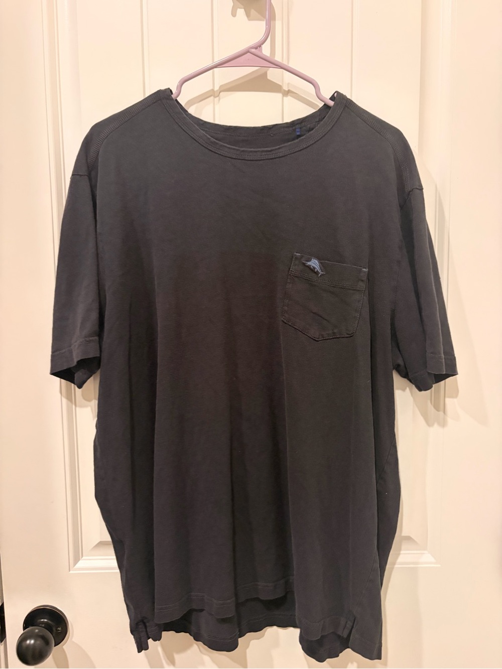 Tommy Bahama Black Short-Sleeve Pocket Tee